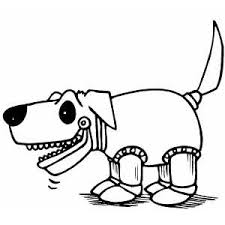Use these images to quickly print coloring pages. Robot Dog Coloring Page