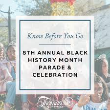 ✨🎉Thomasville, get ready! 🥳 Here's everything you need to know before  heading to tomorrow's Black History Month Parade & Celebration! 🎶🎤 We  can't wait to celebrate with our amazing community! ❤️ See
