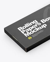 Download Rolling Paper Box Mockup In Box Mockups On Yellow Images Object Mockups Free Packaging Mockup Rolling Paper Box Mockup