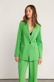 Basic Blazer Ceket - Yeşil