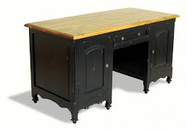 Painted Pine Shabby Chic Double Pedestal Pine Writing Desk Pine Desk Shabby Chic Desk Painting Pine Furniture