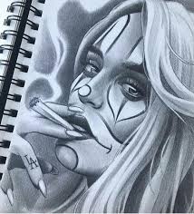 Mexicanstyle Art Ha Compartido Una Publicacion En Instagram Payasa By Mikey Tattoos Mexicanstyle Art Art Chicano Drawings Chicano Art Tattoos Chicano Art