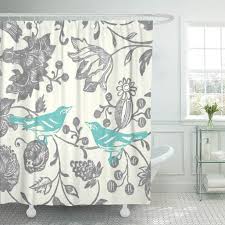 Maybe you would like to learn more about one of these? Cynlon Farmhouse Mint Gray Vintage Floral Bird Pattern Modern Love Bathroom Decor Bath Shower Curtain 66x72 Inch Walmart Com Walmart Com