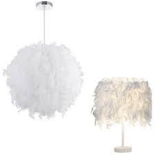 Il convient aussi bien à un lampadaire qu'une lampe à poser. Lustre Suspension Abat Jour Lampe Plumes 30 Cm Lampe De Table En Plumes Blanc 20cm