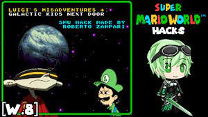 SMW Hack: Luigi's Misadventures 4 - Galactic Kids Next Door - World 8 -  YouTube