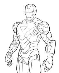 Print or download jam packed action images of iron man for your kids so that they can enjoy the fun of learning with abundance of opportunities to fill different shades and color in the coloring sheets. How To Draw Iron Man From The Avengers Marvel Comics Version Mark 6 This Video Tutorial Avengers Coloring Pages Superhero Coloring Pages Superhero Coloring