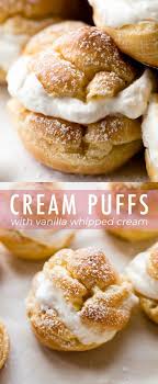 Deliciously Soft And Creamy Cream Puffs With Homemade Light And Airy Choux Pastry Easy Pate A Choux Recipe On Sall Cream Puff Recipe Sweet Recipes Eat Dessert