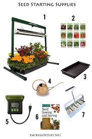 Best Low Cost Indoor Seed Starting Supplies Empress Of Dirt Seed Starting Indoor Vegetable Gardening Garden Nursery