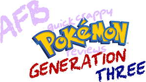 AF Blog: Quick Crappy Pokemon Reviews: Generation 3 Part 3 - Tailow line to  Surskit line