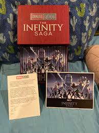A hidden tray in the base of the unit reveals: The Set That Has It All Infinity Saga Set Marvelstudios
