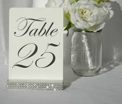 Silver Table Number Holder 5 Wedding Table Numbers Wedding Table Number Holders Wedding Countdown