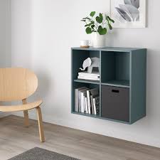 En parcourant notre catalogue, vous pouvez adopter la référence adaptée à vos envies. Eket Etagere Murale A 4 Compartiments Gris Turquoise Ikea