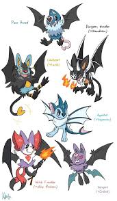 Swoobat variations | Pokemon Variants | Pokemon breeds, Pokémon species,  Pokemon fusion art