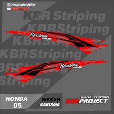 Modifikasi motor karisma dapat dilakukan dalam berbagai segi. Cod Stiker Motor Karisma Sticker Striping List Motor Honda Karisma 05 Racing Karisma Shopee Indonesia