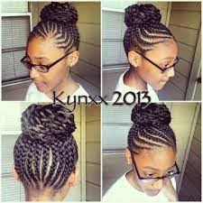I Love Cornrow Bun Naturalhair Blackhair Naturliche Frisuren Haar Styling Kinder Haar