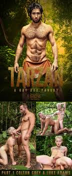 Men.com: Colton Grey and Luke Adams flip fuck in Tarzan: A Gay XXX Parody,  Part 1 | Fagalicious - Gay Porn Blog