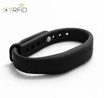 Custom Programmable Slim NFC Bracelet NTAG 213 Social Media NFC Silicone  Wristband