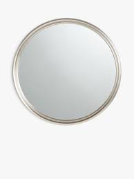 Beautypeak circle mirror silver 30 inch wall mounted round mirror with brushed metal frame for bathroom, vanity, living room, bedroom, entryway wall decor (silver, 30 inches). John Lewis Partners Ribbed Round Wall Mirror Silver