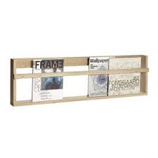 Porte Revues Mural En Chene Naturel Hubsch Decoclico Porte Revue Mural Porte Revue Idees Etageres