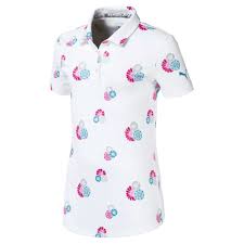 Puma Girls Blossom Golf Polo In 2020 Golf Polo Polo Polo Design
