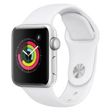 Apple Watch Series 3 Gps 38mm Silver Aluminum Case With Sport Band White Apple Watch Silver New Apple Watch Apple Watch Series 3