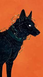 Lobo Dark Shadow Animal Art Illustration Art Girl Art Wallpaper
