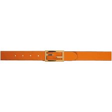 Fendi Reversible Beige And Orange Leather Ff Belt Fendi