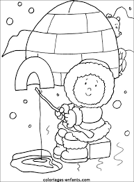 Coloriages Esquimaux Coloring Pages Winter Winter Animals Winter Preschool