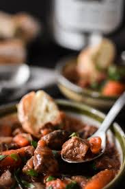 We would add at least another lb of beef and some more carrots, possibly celery, too, but the basic recipe is delicious and easy and cooks perfectly in. 21 Day Fix Instant Pot Beef Stew The Foodie And The Fix