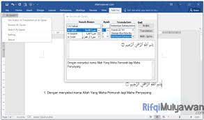 Apakah aplikasi quran in ms word? Download Quran In Word Terbaru V3 0 3 Ms Office Plugin Full Gratis