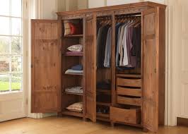 3 Door Wooden Wardrobe With Drawers Shelves And Hanging Rails Wooden Wardrobe Clothes Cabinet Wardrobe Drawers