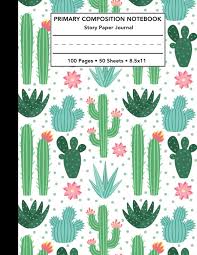 Watercolor succulent hand drawn art graphics watercolor succulent cactus flower plant hand drawn isolated. Primary Composition Notebook Cactus Pattern Story Note Book W Writing Drawing Picture Space Pretty Green Pink Succulent Cacti Draw And Write Level K 2 Students 100 Pages