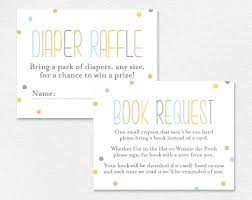 Book Request Card Diaper Raffle Card Book Request Insert Books For Bliss Paper Boutique