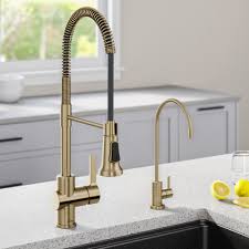 Free shipping & handling offers! Kraus Britt Pull Down Single Handle Kitchen Faucet With Side Spray Reviews Wayfair