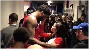 Joel embiid has not been previously engaged. Joel Embiid In Tears Comforted By His Girlfriend After Heartbreaking Loss In Toronto Youtube