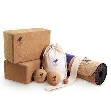 Cork Yoga Mat Massage Balls And Yoga Block Bundle The Flock Cork Yoga Mat Massage Ball Yoga Block