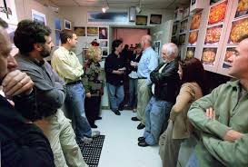 Lunch break inside the kitchen