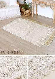 楽天市場 ラグ ラグマット ホワイト ボヘミアン 100 140ｃｍ ホワイト アイボリー boho 34423 カーペット 絨毯 じゅうたん おしゃれ お洒落 エスニック ボーホー モロッカン モロカン 長方形 オールシーズン 春 夏 秋 冬 厚手 敷物 マット 西海岸 西海岸インテリア