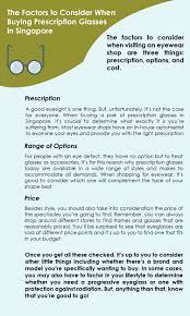 The Factors To Consider When Buying Prescription Glasses In Singapore Prescription Prescription Glasses Optical Shop