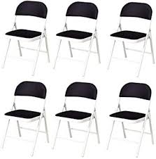 Zhongqi Comfortable 6 Pack Folding Chair Folding Office Computer Back Rest Chair With Metal Frame And Mesh Padded Sea Folding Chair Metal Folding Chairs Chair