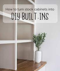 Use a table saw to cut plywood strips for your face frame cabinets. More Like Home How To Turn Stock Cabinets Into Diy Built In S
