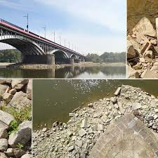 Nieistniejący obecnie most tymczasowy nad wisłą w warszawie. Wisla Odslonila Relikty Starego Mostu Poniatowskiego Tvn Warszawa