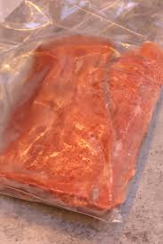 Turn salmon over and season with salt and pepper. Sous Vide Frozen Salmon With Honey Garlic Sauce