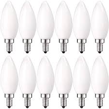 Luxrite E12 Frosted Candelabra Dimmable Led Light Bulbs 4w 40 Watt Equivalent 2700k Warm White 360 Lumens 12 Pack Walmart Com Walmart Com