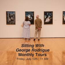 We want everyone to get a behind-the-scenes look at Sitting with George  Rodrigue, so we've opened up more space for the last Studio Rodrigue tour  this Friday, July 12th at 11 AM!