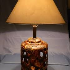 Eine lavalampe besteht aus einem flaschenartigen gefäß. Best Amazing Rare Mid Century Modern Vintage Lava Lamp Drip Glaze Inner Light Orange Gold Browns Large 33 Tall For Sale In Portland Oregon For 2021