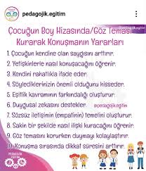 Goz Temasi Kur Cocuk Disiplini Cocuk Gelisimi Psikoloji