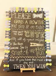 Bow Tie Theme Baby Shower Game I Used A Dollar Store Black Thick Poster Board Instead Of Boy Baby Shower Themes Bow Tie Baby Shower Bow Tie Baby Shower Theme