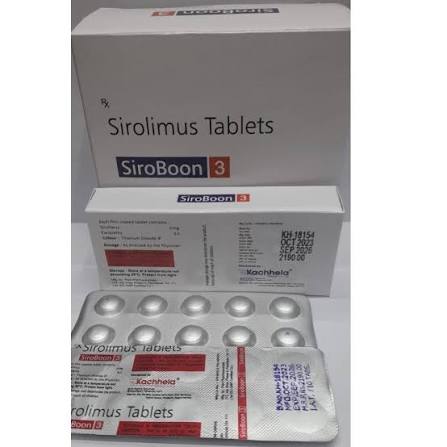 Siroboon Sirolimus 3 Mg Tablet at ₹ 999/strip | Siromus Tablet in Nagpur | ID: 2856825567633
