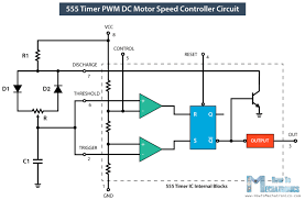 The above schematic shows the 555 timer bistable multivibrator circuit. Comparing 555 Pwm Circuits General Electronics Arduino Forum